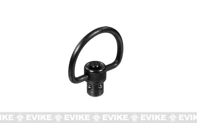 UTG Push Button QD Sling Swivel (Model: D-Shape), Accessories  Parts,  External Parts, Sling Adapters Airsoft Superstore