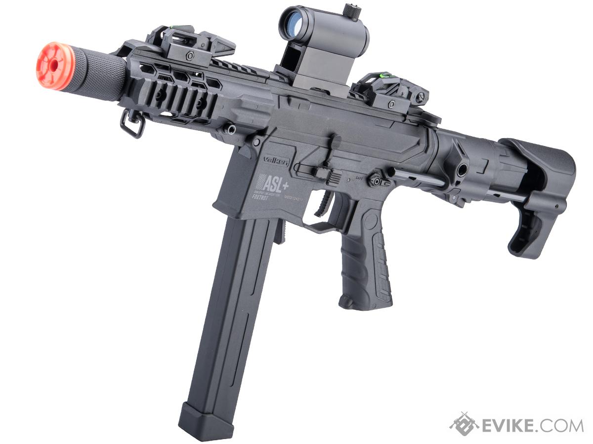 Valken AEG ASL Series Electric Airsoft Gun Package - Mod-M Rifle -  Black/Gray