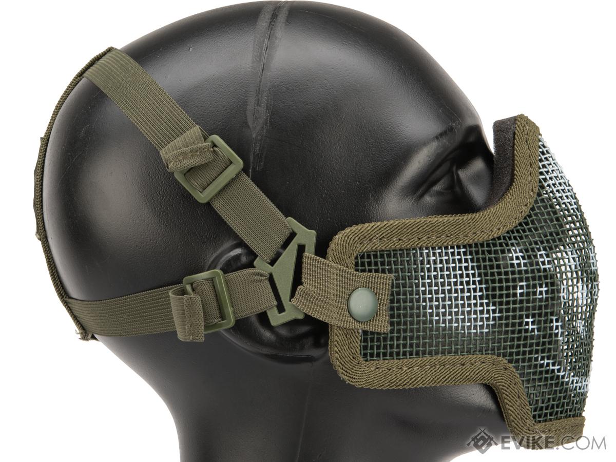 Valken Kilo 2G Mesh Half Face Mask (Color: OD Green - Skull), Tactical ...