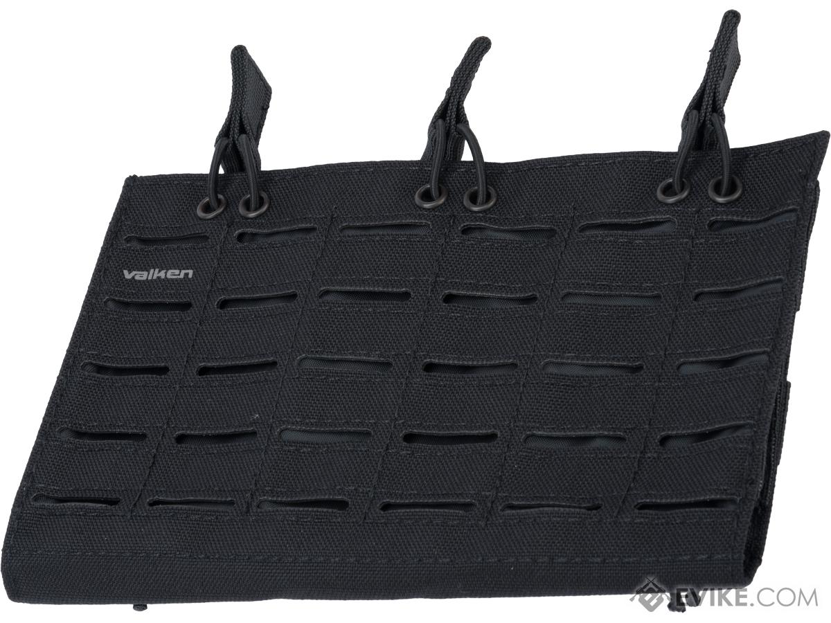 Valken Laser Cut Triple Rifle Magazine Pouch (Color: Black)