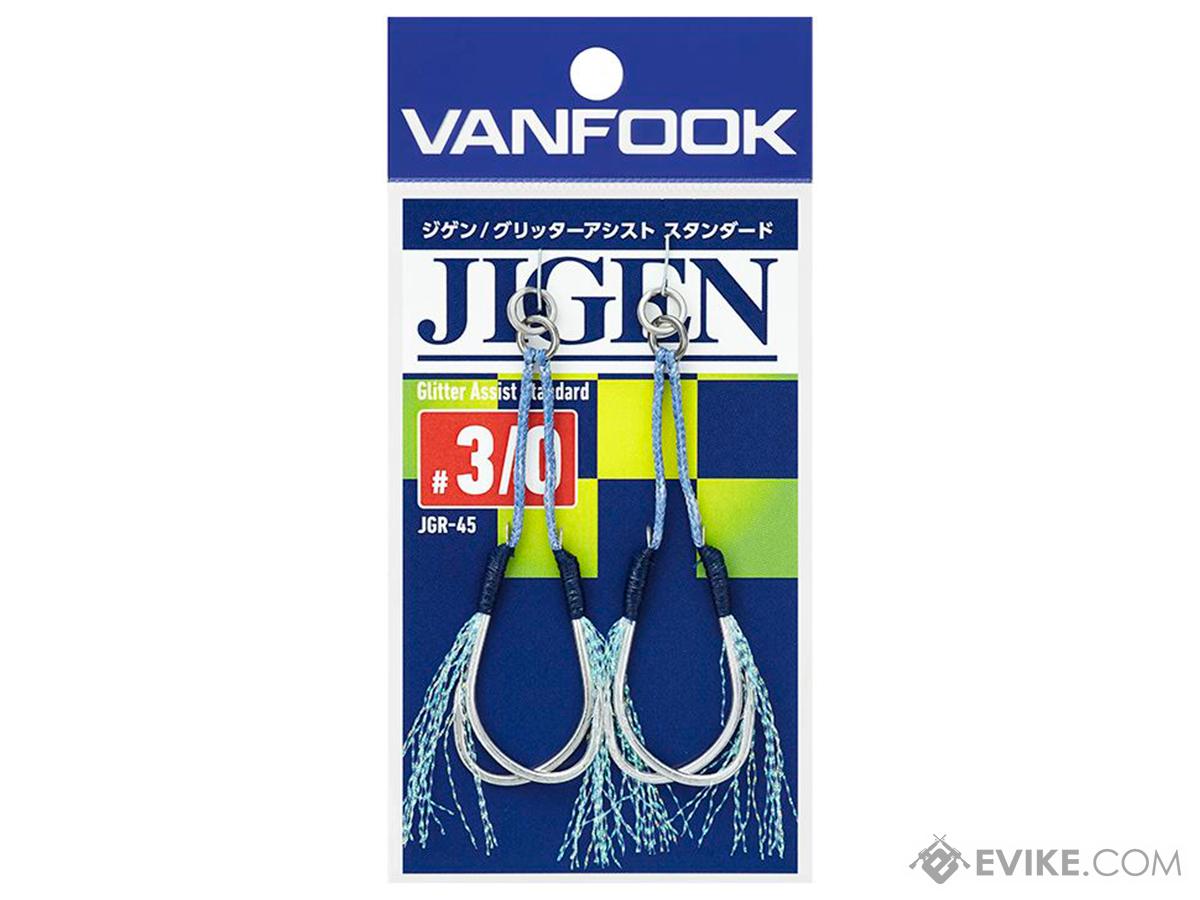 Vanfook Jigen Glitter Assist Double Hook (Model: Standard Line / #1/0),  MORE, Fishing, Hooks & Weights -  Airsoft Superstore