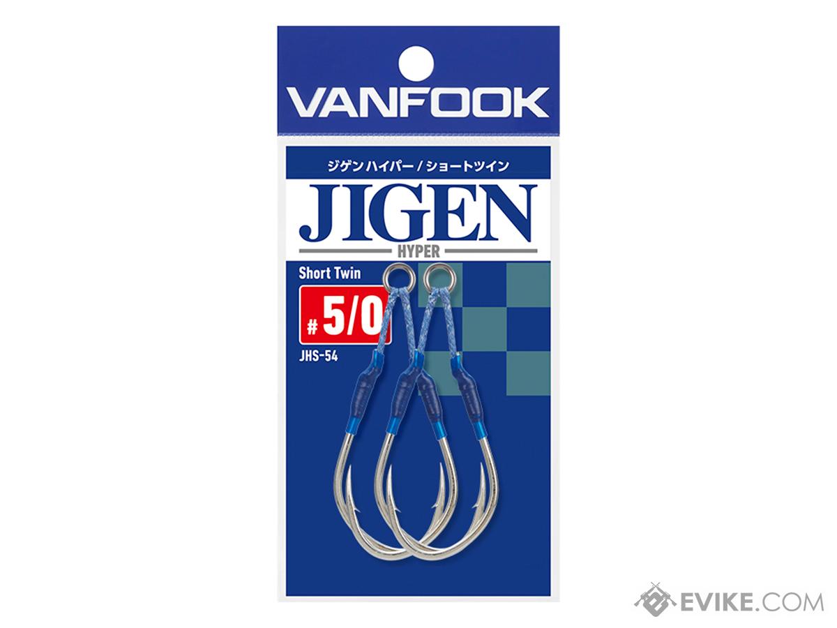 Vanfook Jigen Hyper Series Twin Assist Fishing Hook (Size: #6/0 / Short)