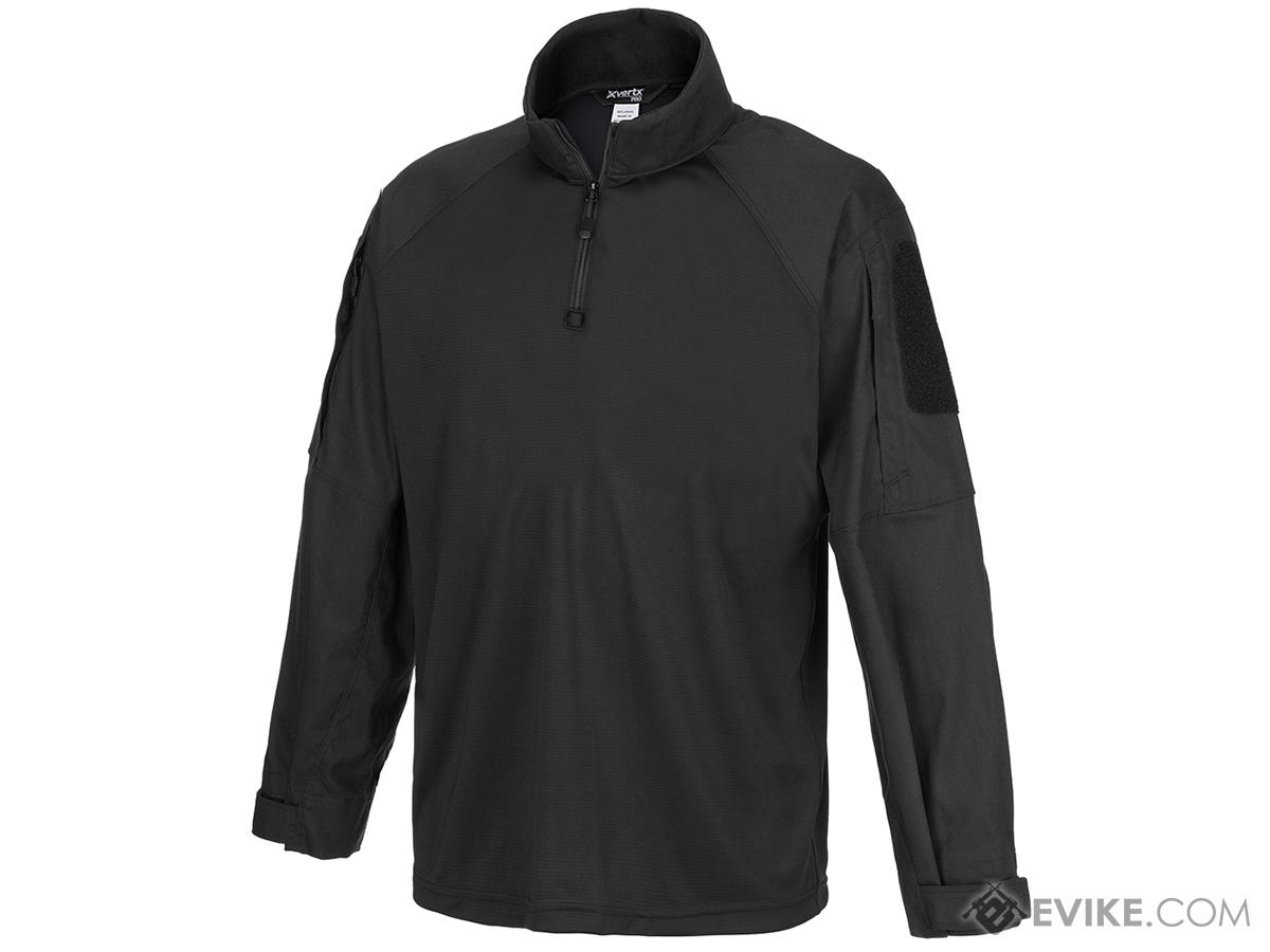 VERTX Recon Flex Long Sleeve Combat Shirt (Color: Black / Small)