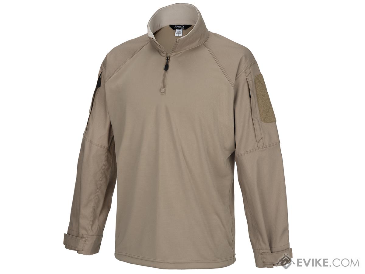 VERTX Recon Flex Long Sleeve Combat Shirt (Color: Desert Tan / Small)