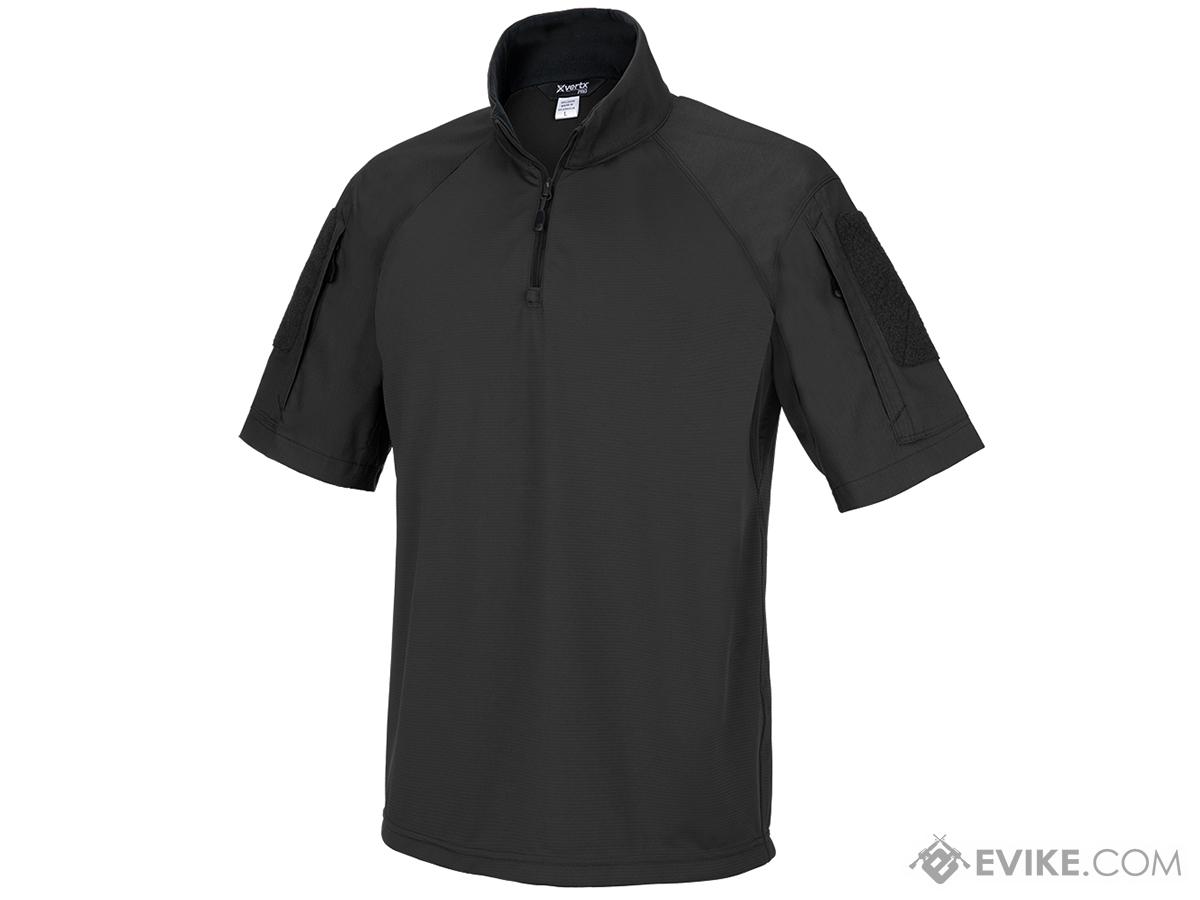 VERTX Recon Flex Short Sleeve Combat Shirt (Color: Black / Medium)