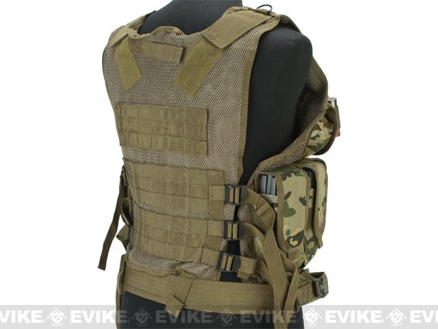 Matrix Special Force Cross Draw Tactical Vest w/ Built In Holster & Mag ...