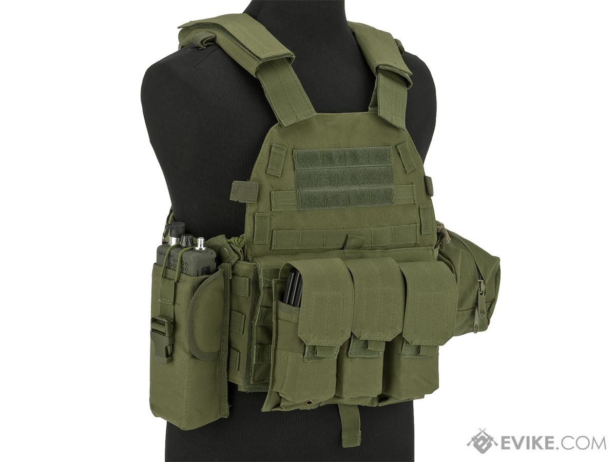 Avengers 6D9T4A Tactical Vest with Magazine and Radio Pouches (Color ...