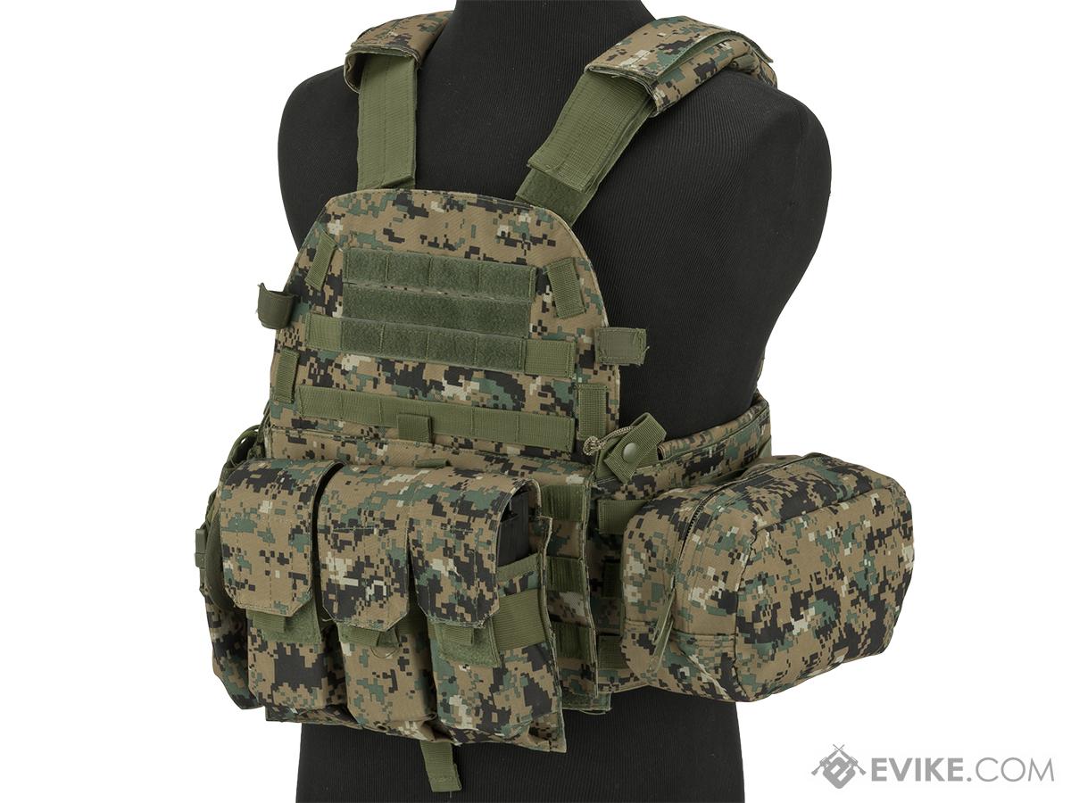 Avengers 6D9T4A Tactical Vest with Magazine and Radio Pouches (Color ...