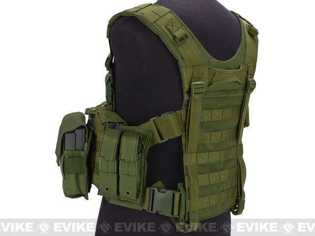 Avengers (Large ~ 2XL) MOLLE Tactical Assault Vest (Color: OD Green ...