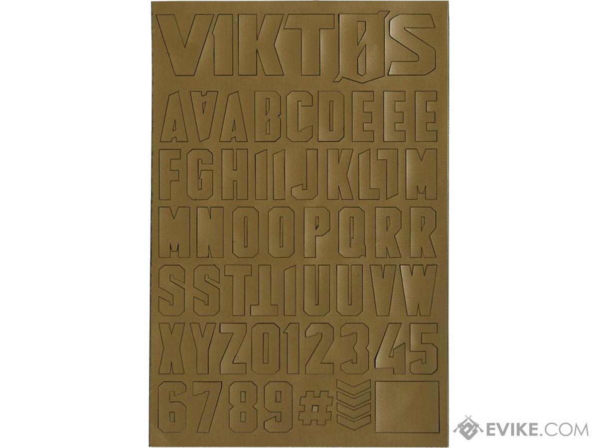 Viktos Moralphabet Letter Patches (Color: Coyote)