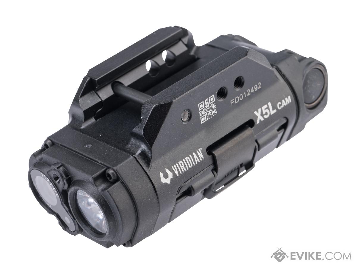 Viridian X5L CAM Gen3 Rechargeable Tactical Light w/ HD Camera and Green Laser (Color: Black)