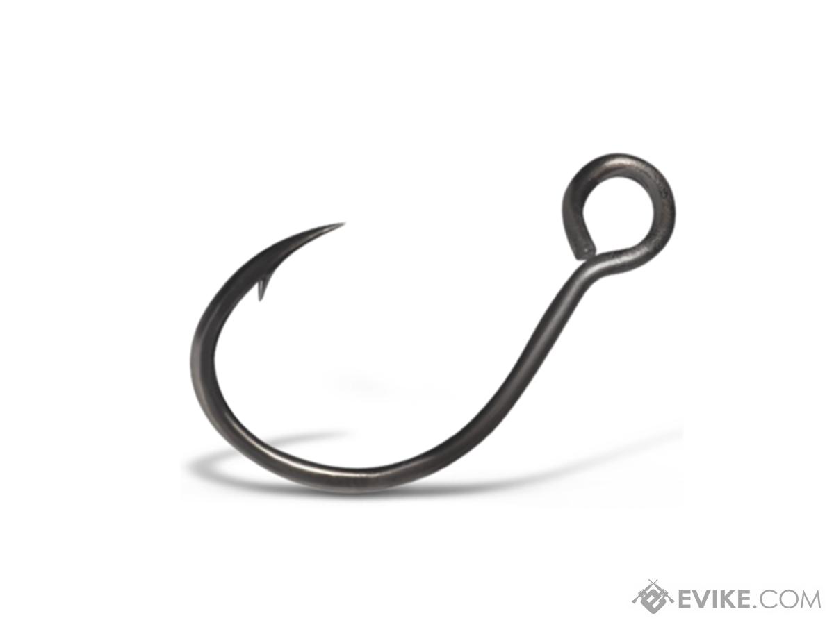 VMC Inline Single 1X Coastal Black Saltwater Fishing Hook (Size: #2 / 10-Pack)