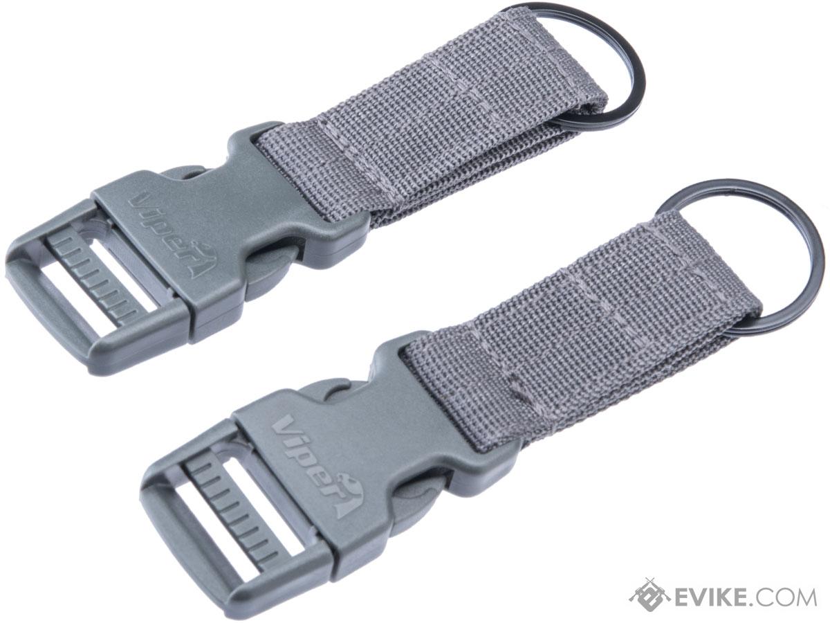 Viper VX Buckle Up Clip Set (Color: Titanium)