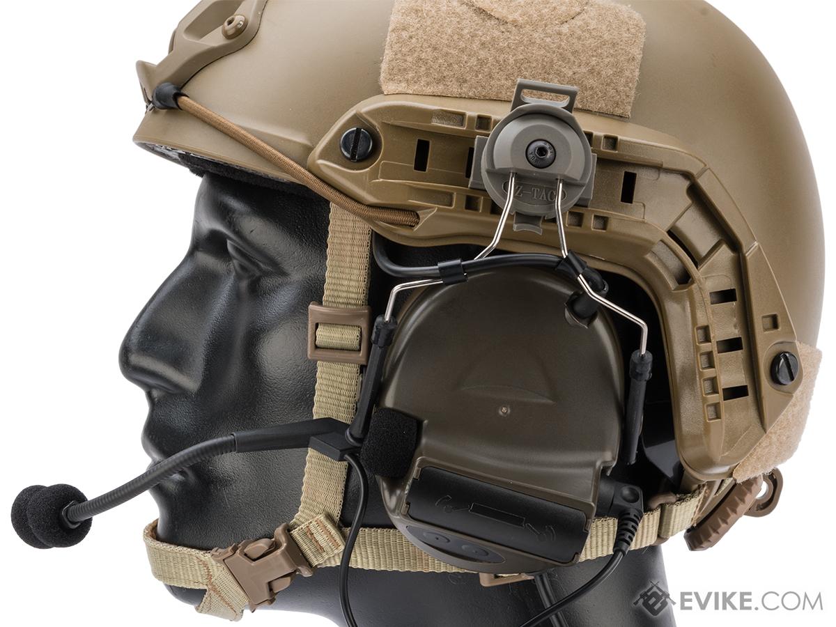 Airsoft Headset console for tactical helmet