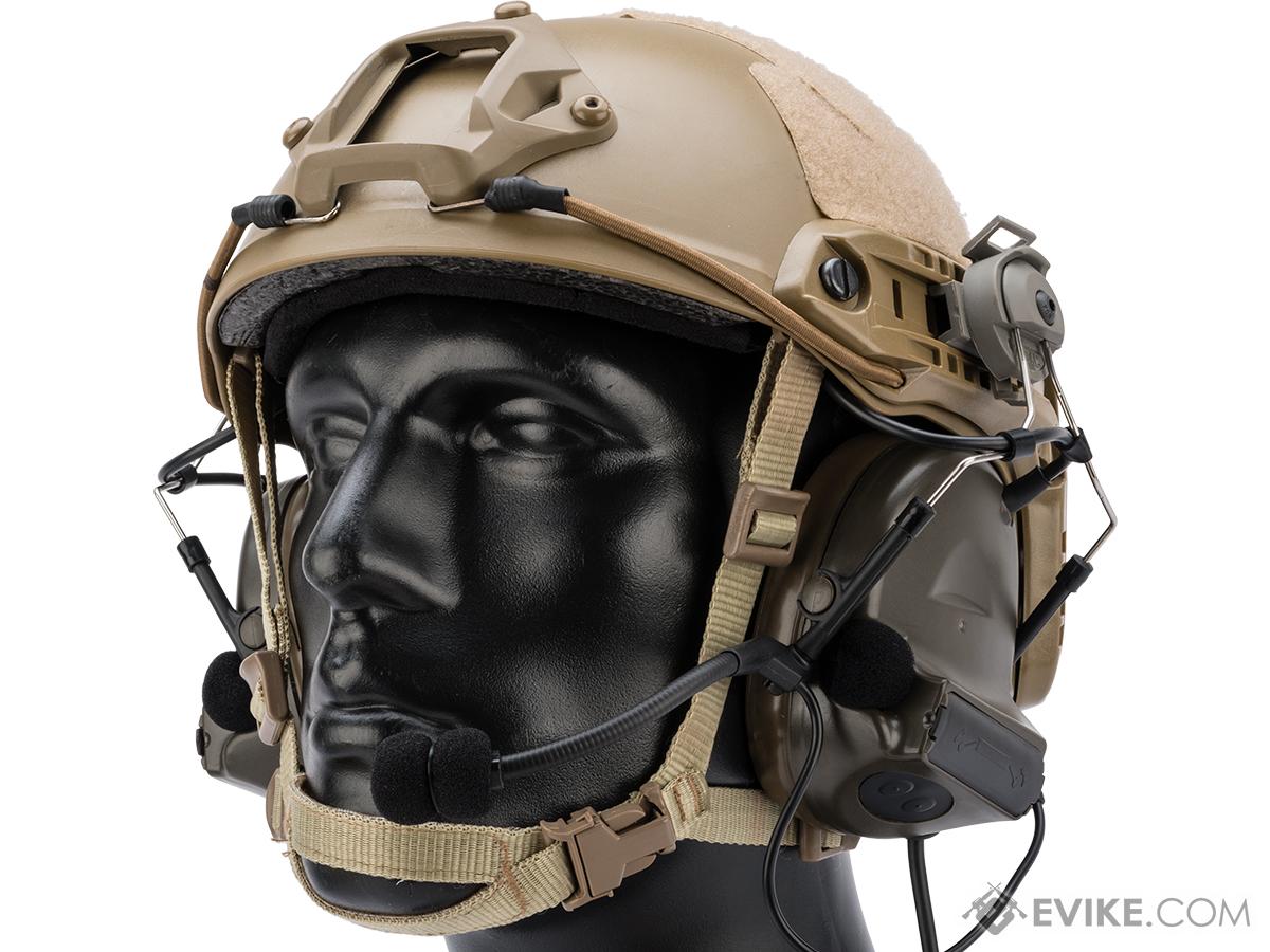 Airsoft Headset console for tactical helmet