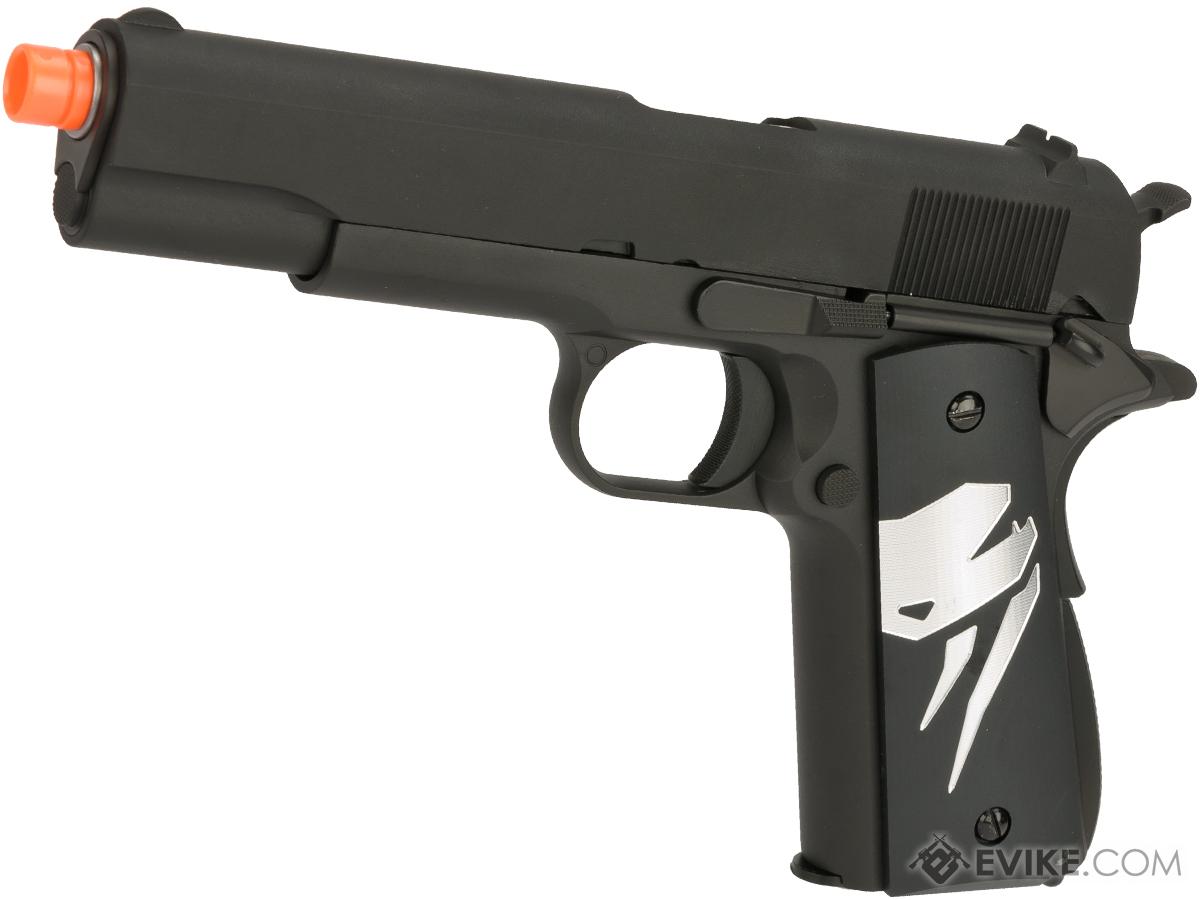 Evike.com Class I Custom Viper WE-Tech 1911A1 Gas Blowback Airsoft Pistol - Black