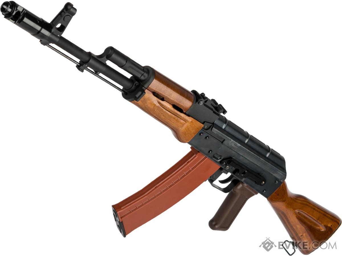 WE-Tech AK-74 with Wood Furniture Airsoft Gas Blowback Rifle (Model: Bakelite Magazine)