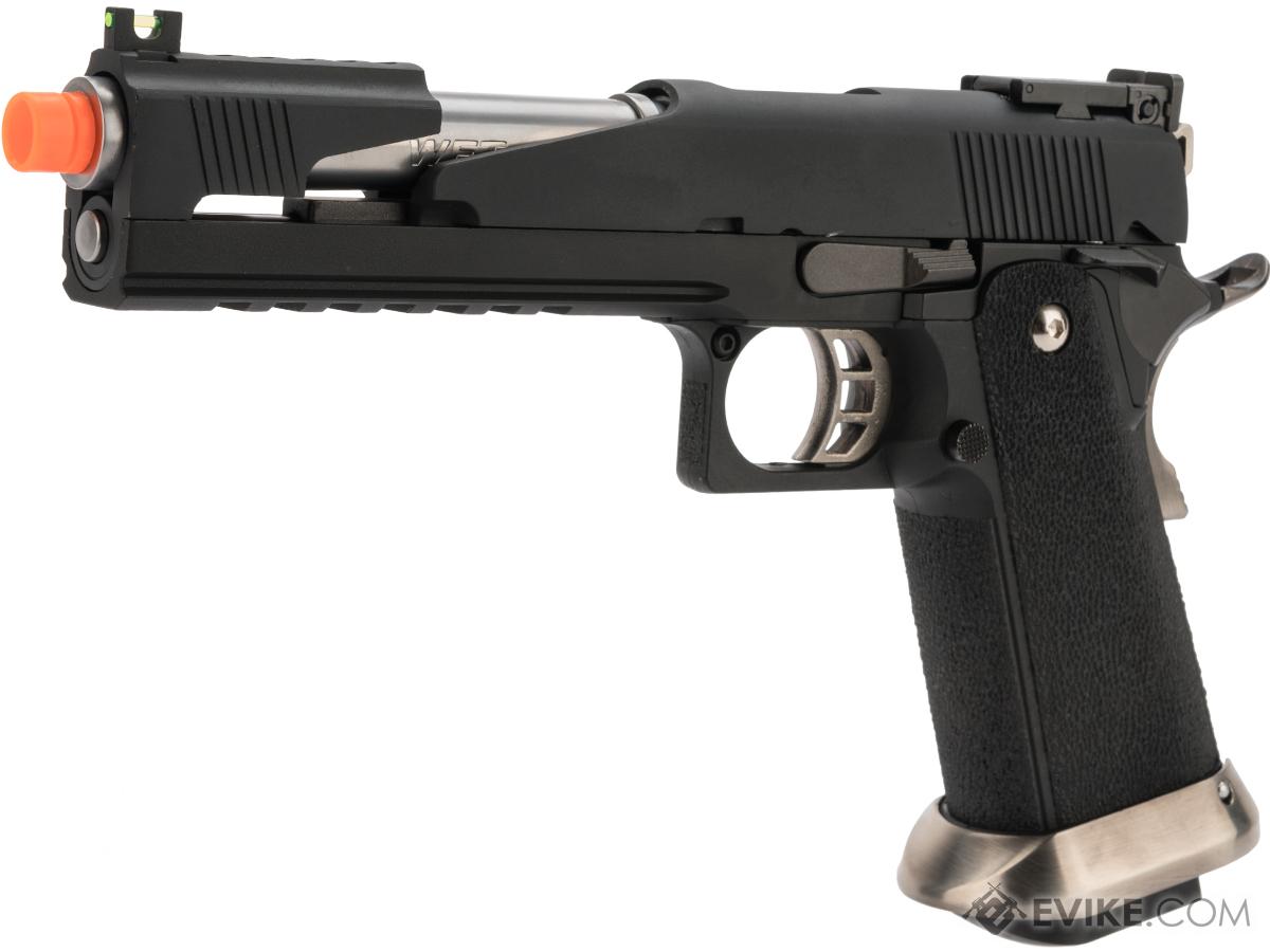 WE-Tech Xcelerator Series Hi-CAPA Gas Blowback Pistol (Model: Alpha Long Slide / Black / Standard Grip)