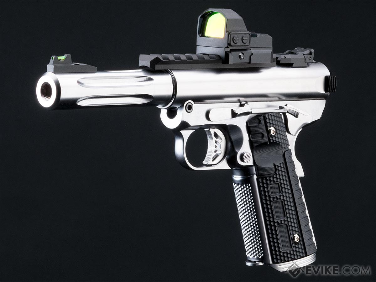 WE-Tech Galaxy 1911 Gas Blowback Airsoft Pistol (Color: Silver Slide / Silver Frame / Premium Short Barrel)