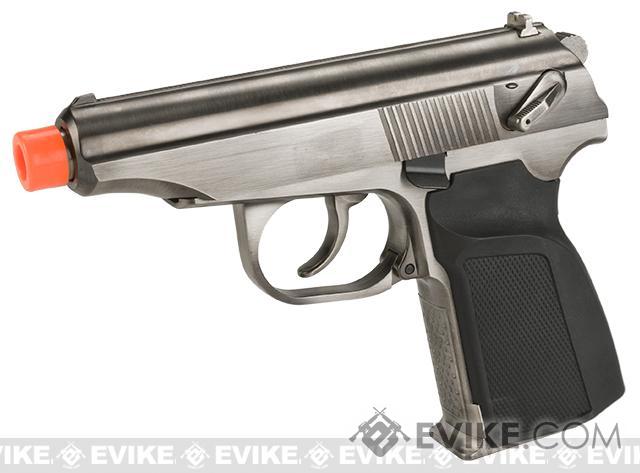 WE-Tech Makarov PMM Airsoft Gas Blowback GBB Pisto (Color: Silver ...