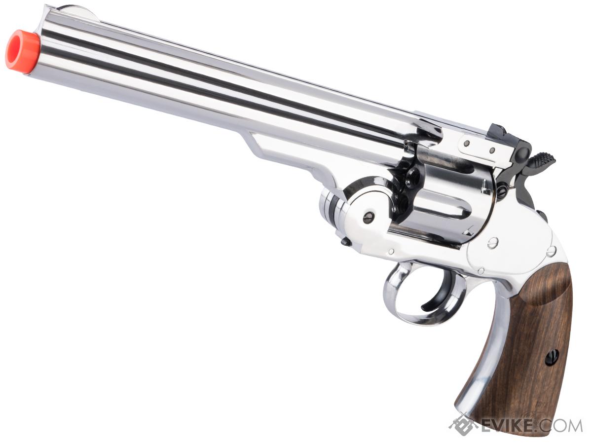 WinGun CO2 Powered Major 3 1877 Break-Top Airsoft Revolver (Color: Silver)