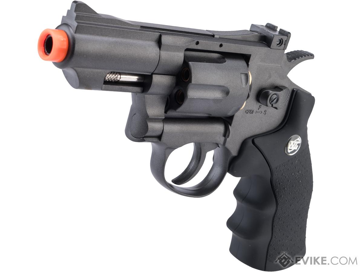 WinGun CO2 Powered Full Metal High Power Airsoft 6mm Magnum Gas Revolver (Color: Black-Standard Grip / 2)