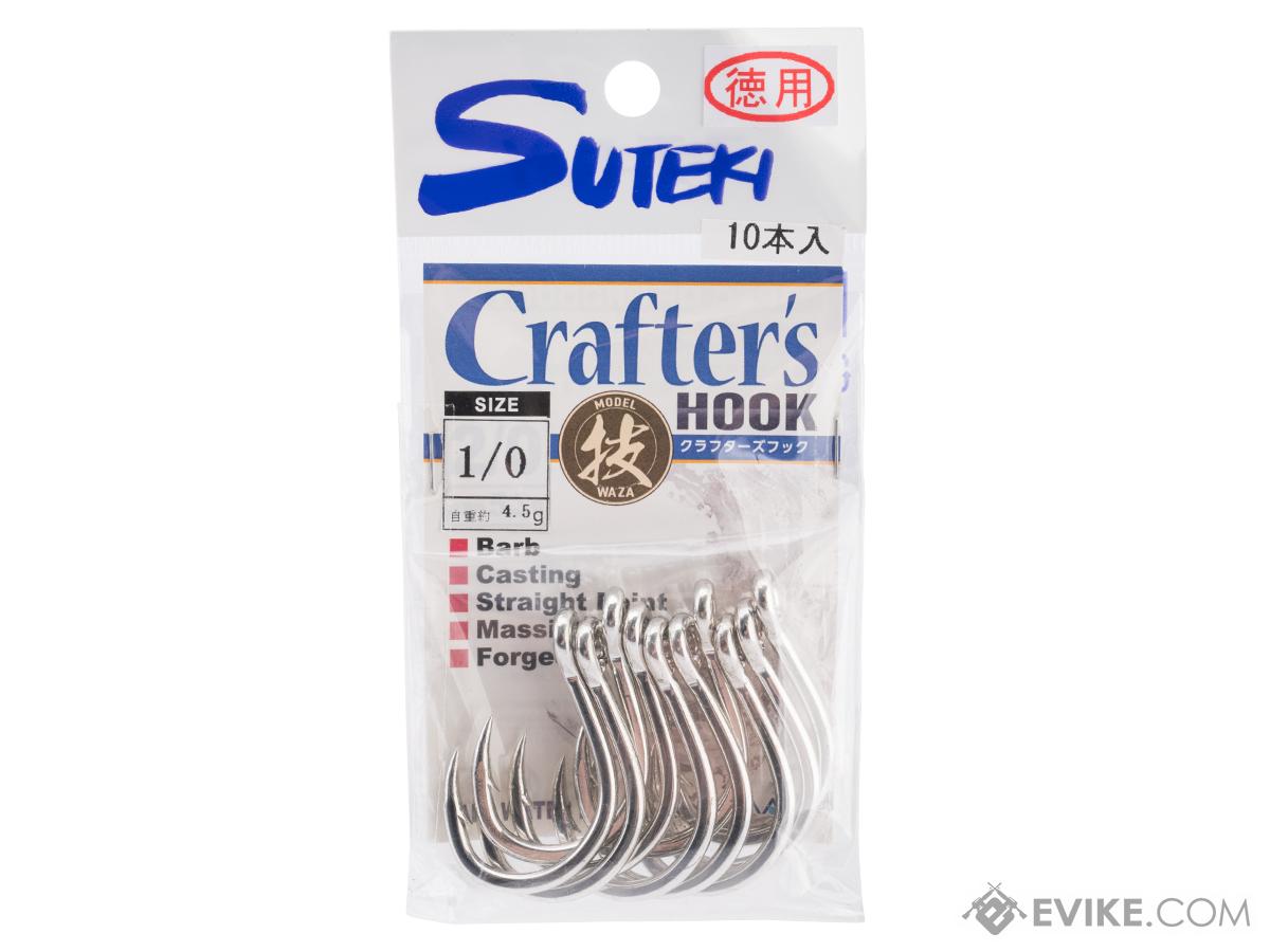 Yamai Suteki Waza Crafter's Barbed Hook w/ Eye (Size: 1/0 / 10 Pack)