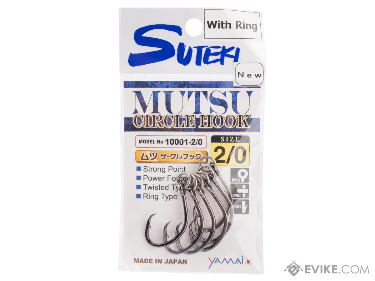 Yamai Suteki Mutsu Circle Fishing Hook w/ Lightweight Ring (Size: 2/0)