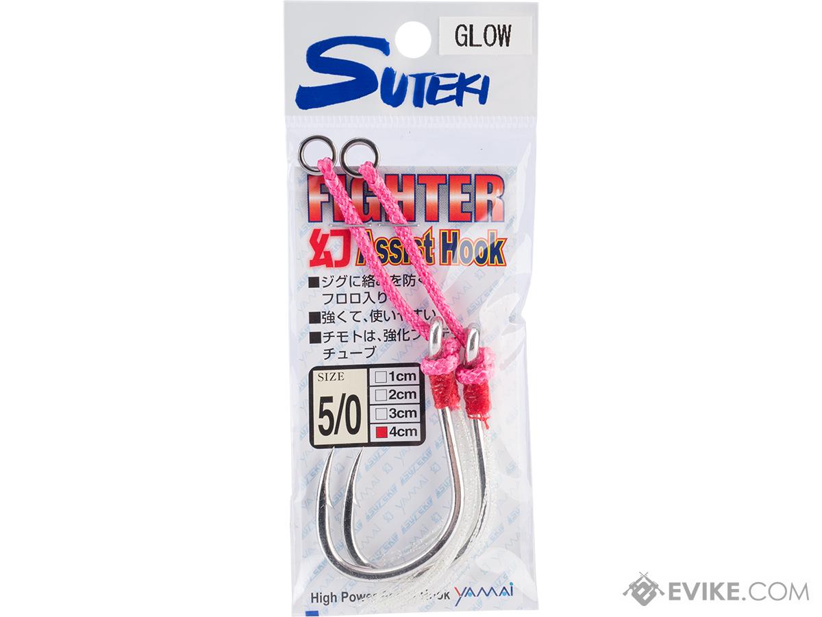 Yamai Suteki Luminous Single Assist Maboroshi Hooks (Size: 5/0 / 4cm)