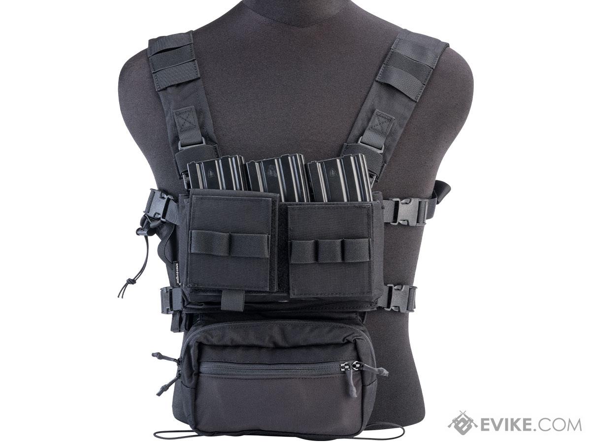 EmersonGear Mini Voyage Modular Chest Rig and Placard (Color: Black ...