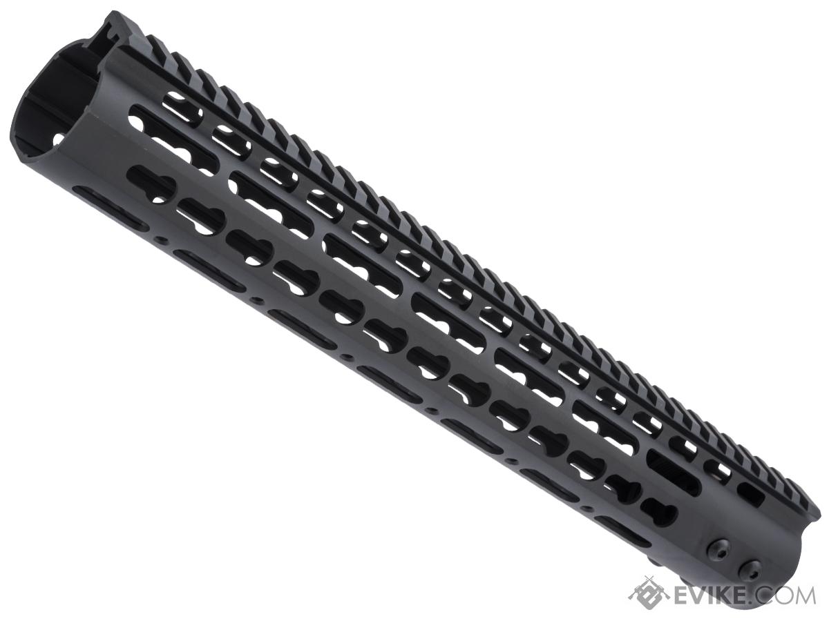 ZCI CNC Aluminum KeyMod Ultra Slim Free Float Handguard for M4 / M16 AEG Rifles (Size: 13.5)