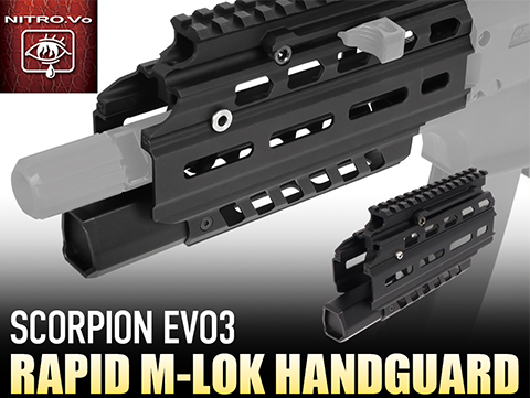 Laylax NITRO.Vo Rapid M-LOK Handguard for ASG CZ Scorpion EVO3 Airsoft AEG Rifles