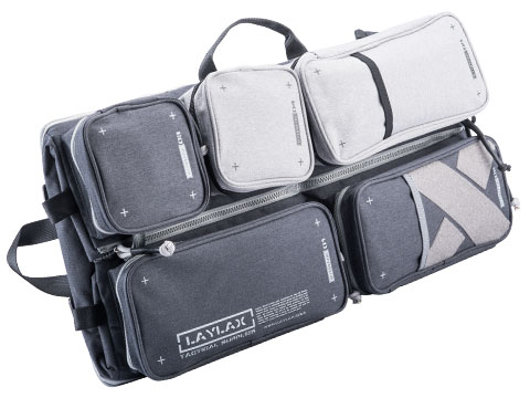 Laylax Satellite Collapsible Container and Gun Case (Color: Grey & Navy /  24), Tactical Gear/Apparel, Gun Bags -  Airsoft Superstore