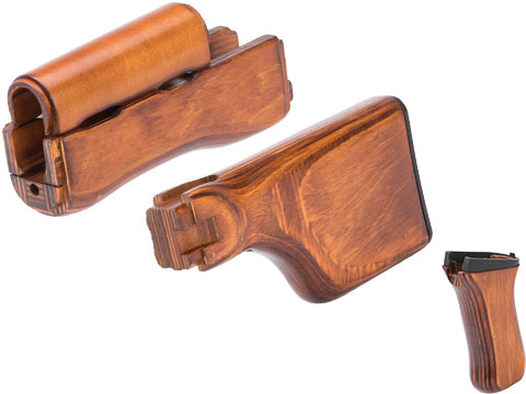 LCT Airsoft Wooden Stock and Grip Set for RPKS74 Series Airsoft Rifles