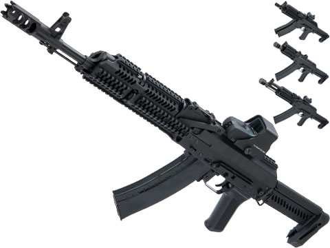 LCT Stamped Steel ZK Series AK Airsoft AEG Rifle w/ Side-Folding Z Series Stock and Handguard (Model: ZKS-74M)