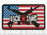 Lock'N'Load Stars & Stripes PVC Morale Hook and Loop Patch