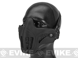 Matrix Metal Mesh Lower Half Mask w/ Soft Polymer Covering (Color: Black)