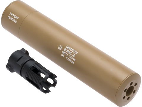 Madbull Gemtech QD Mock Suppressor Barrel Extension with Flashhider (Color: Tan)