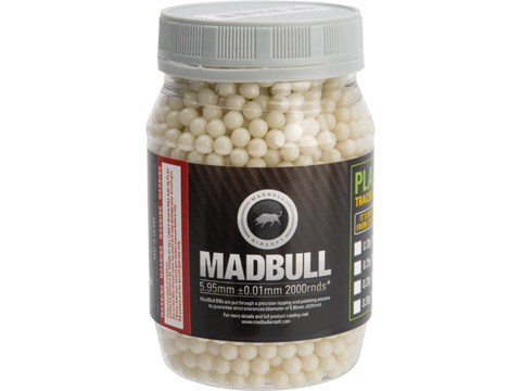 MadBull Precision 6mm Airsoft Tracer BB (Model: .20g Alien Green / 2000rd Bottle)