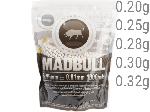 MadBull Premium Match Grade 6mm PLA Biodegradable Airsoft BB 