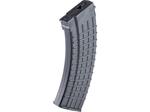 MAG 100 Round Mid-cap Magazine For AK Series Airsoft AEG (Color: Black / Waffle / One Magazine)