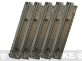 Angel Custom AP10 Straight Style Magazine for MP5 Series Airsoft AEG (Type: 48rd / 5-Pack)