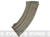 Matrix 110rd Waffle Type Polymer Magazine for AK Series Airsoft AEG Rifles (Color: Dark Earth)