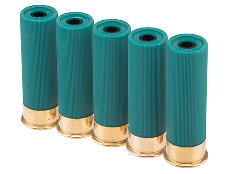 Maruzen 5rd Shotgun Shells for M870 / M1100 Shell Ejecting Airsoft Shotguns (Color: Green / Set of 5)