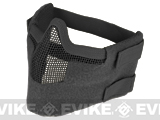 Matrix Iron Face Carbon Steel Striker Gen5 Metal Mesh Lower Half Mask (Color: Black)