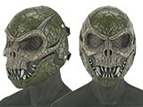 Evike.com R-Custom Basilisk Fiberglass Mask w/ Wire Mesh (Color: Olive Brown)