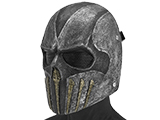 Evike.com R-Custom Wraith Fiberglass Mask w/ Wire Mesh (Color: Black/Gray)