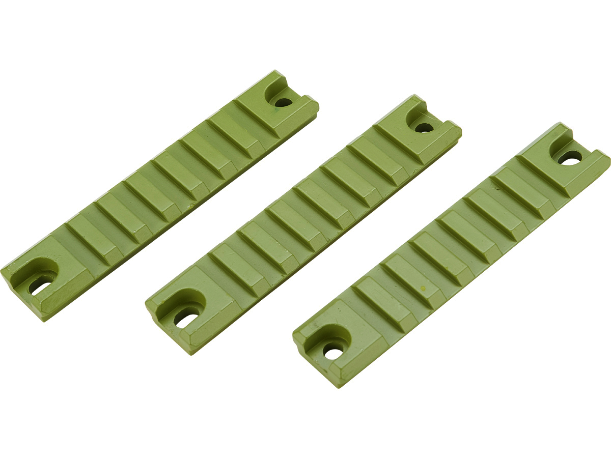 Matrix G36 Handguard Picatinny CNC Rail Set (Color: Green / 3pc Short ...