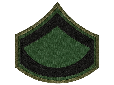 Matrix Military Ranking Embroidery Patch (Style: Private First Class)
