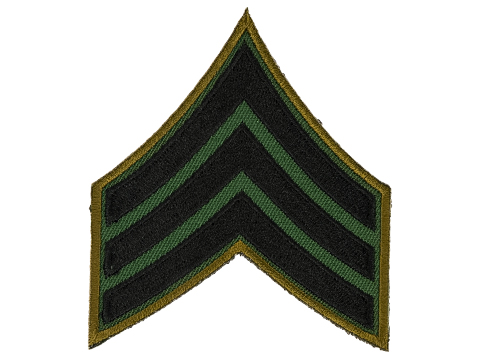 Matrix Military Ranking Embroidery Patch  (Style: Sergeant)